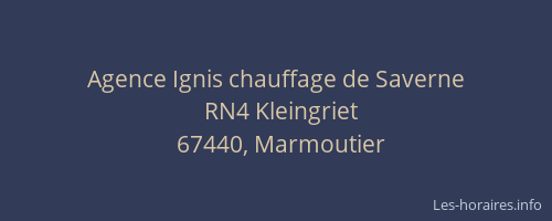 Agence Ignis chauffage de Saverne