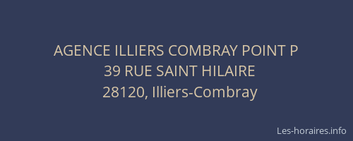 AGENCE ILLIERS COMBRAY POINT P