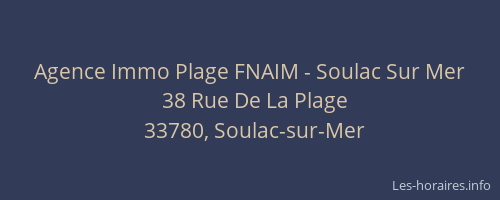 Agence Immo Plage FNAIM - Soulac Sur Mer