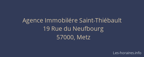 Agence Immobilére Saint-Thiébault
