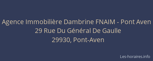 Agence Immobilière Dambrine FNAIM - Pont Aven