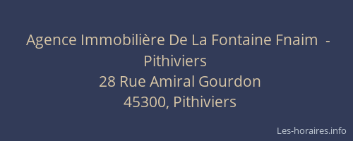 Agence Immobilière De La Fontaine Fnaim  - Pithiviers