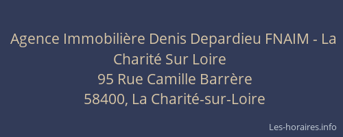 Agence Immobilière Denis Depardieu FNAIM - La Charité Sur Loire
