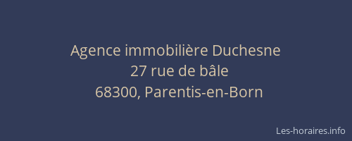 Agence immobilière Duchesne
