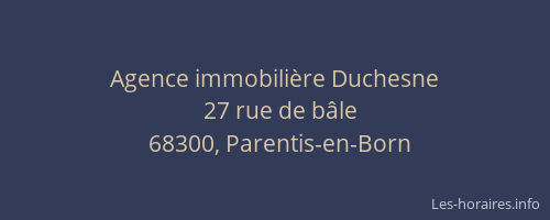Agence immobili&egrave;re Duchesne