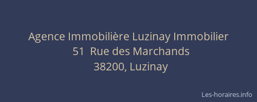Agence Immobili&egrave;re Luzinay Immobilier