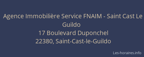 Agence Immobilière Service FNAIM - Saint Cast Le Guildo