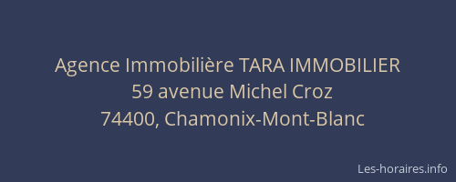 Agence Immobili&egrave;re TARA IMMOBILIER
