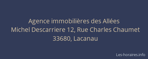 Agence immobili&egrave;res des All&eacute;es