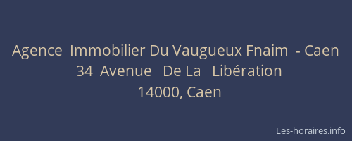 Agence  Immobilier Du Vaugueux Fnaim  - Caen