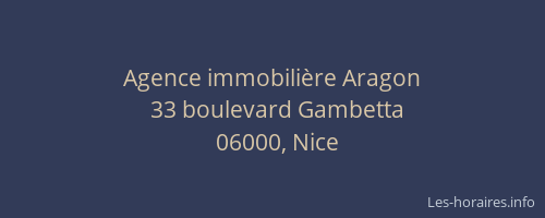 Agence immobilière Aragon