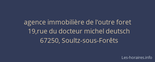 agence immobilière de l'outre foret