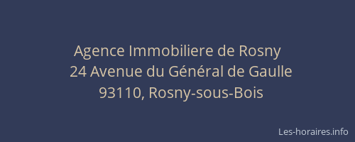 Agence Immobiliere de Rosny
