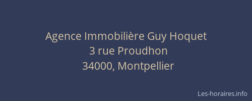 Agence Immobilière Guy Hoquet