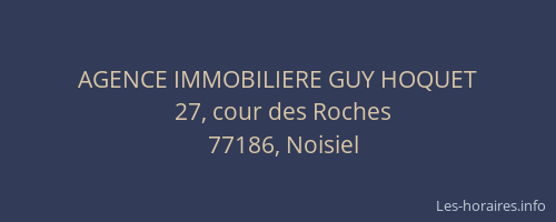 AGENCE IMMOBILIERE GUY HOQUET