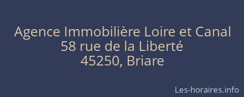 Agence Immobilière Loire et Canal