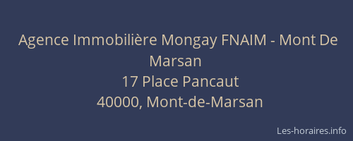 Agence Immobilière Mongay FNAIM - Mont De Marsan