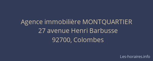 Agence immobilière MONTQUARTIER