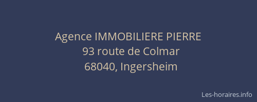 Agence IMMOBILIERE PIERRE