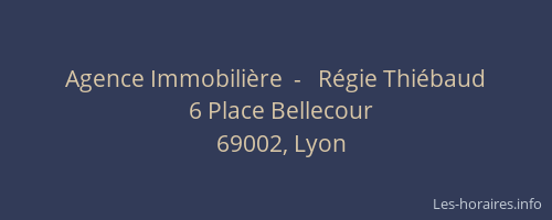 Agence Immobilière  -   Régie Thiébaud