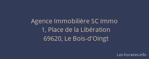 Agence Immobilière SC Immo