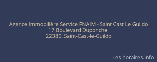 Agence Immobilière Service FNAIM - Saint Cast Le Guildo