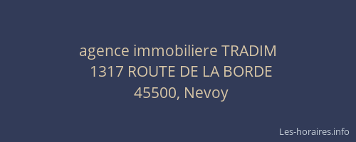agence immobiliere TRADIM