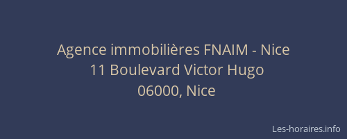 Agence immobilières FNAIM - Nice