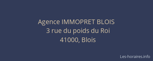 Agence IMMOPRET BLOIS