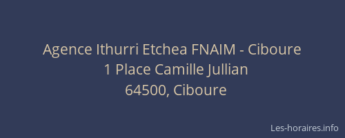 Agence Ithurri Etchea FNAIM - Ciboure