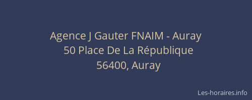 Agence J Gauter FNAIM - Auray