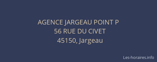 AGENCE JARGEAU POINT P