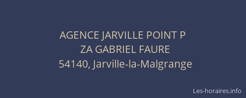 AGENCE JARVILLE POINT P