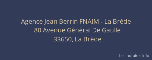 Agence Jean Berrin FNAIM - La Brède