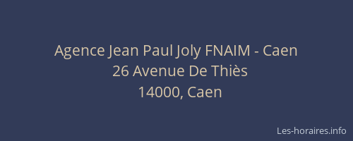 Agence Jean Paul Joly FNAIM - Caen