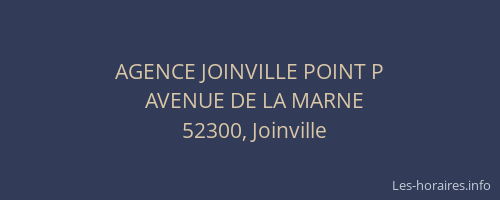 AGENCE JOINVILLE POINT P