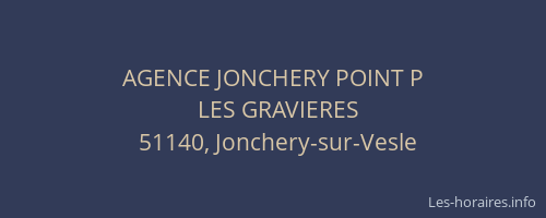 AGENCE JONCHERY POINT P