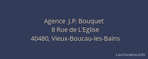 Agence  J.P. Bouquet