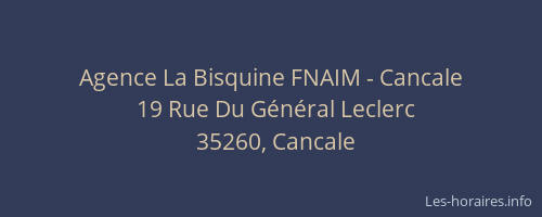 Agence La Bisquine FNAIM - Cancale