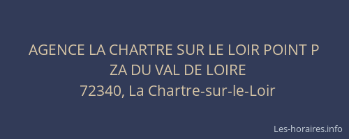 AGENCE LA CHARTRE SUR LE LOIR POINT P