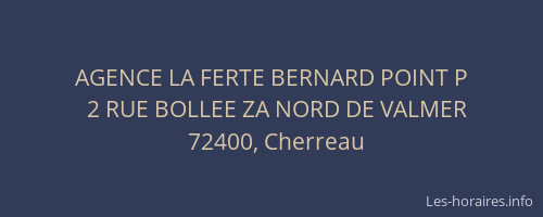 AGENCE LA FERTE BERNARD POINT P