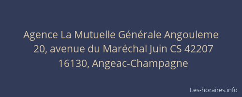 Agence La Mutuelle G&eacute;n&eacute;rale Angouleme