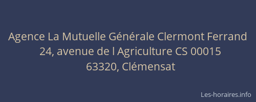 Agence La Mutuelle Générale Clermont Ferrand