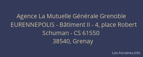 Agence La Mutuelle G&eacute;n&eacute;rale Grenoble