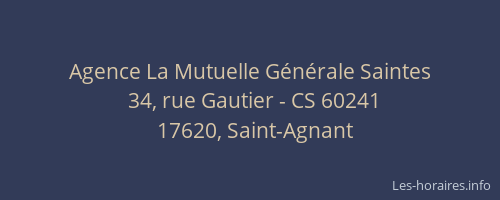 Agence La Mutuelle G&eacute;n&eacute;rale Saintes