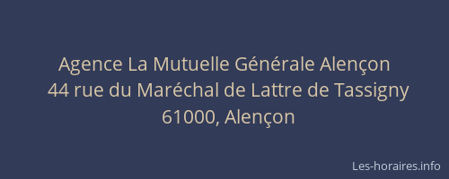 Agence La Mutuelle Générale Alençon