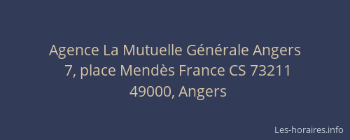 Agence La Mutuelle Générale Angers