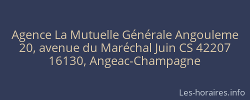 Agence La Mutuelle Générale Angouleme