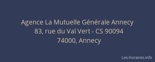 Agence La Mutuelle Générale Annecy