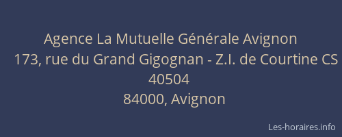 Agence La Mutuelle Générale Avignon